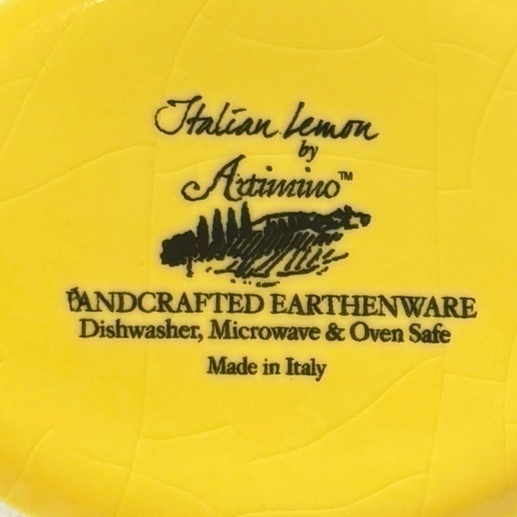 Italian Lemon by Artimino handcrafted earthenware made in Italy - Picture 5 of 8